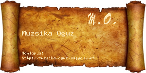 Muzsika Oguz névjegykártya